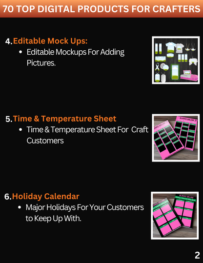 70 Top Digital Products for Crafters