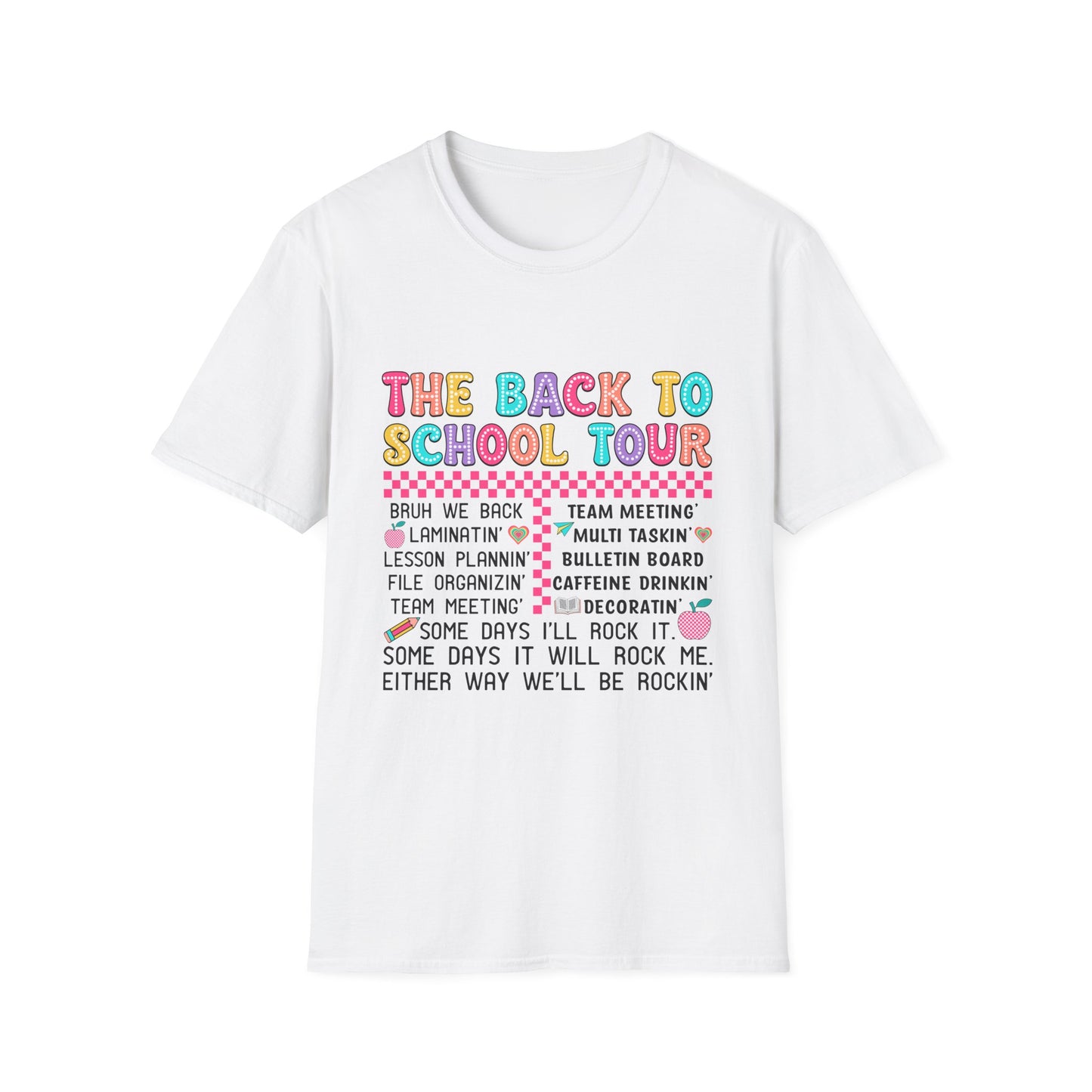 Back to School Tour Teacher Shirt