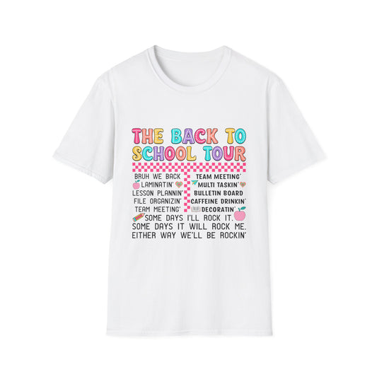 Back to School Tour Teacher Shirt