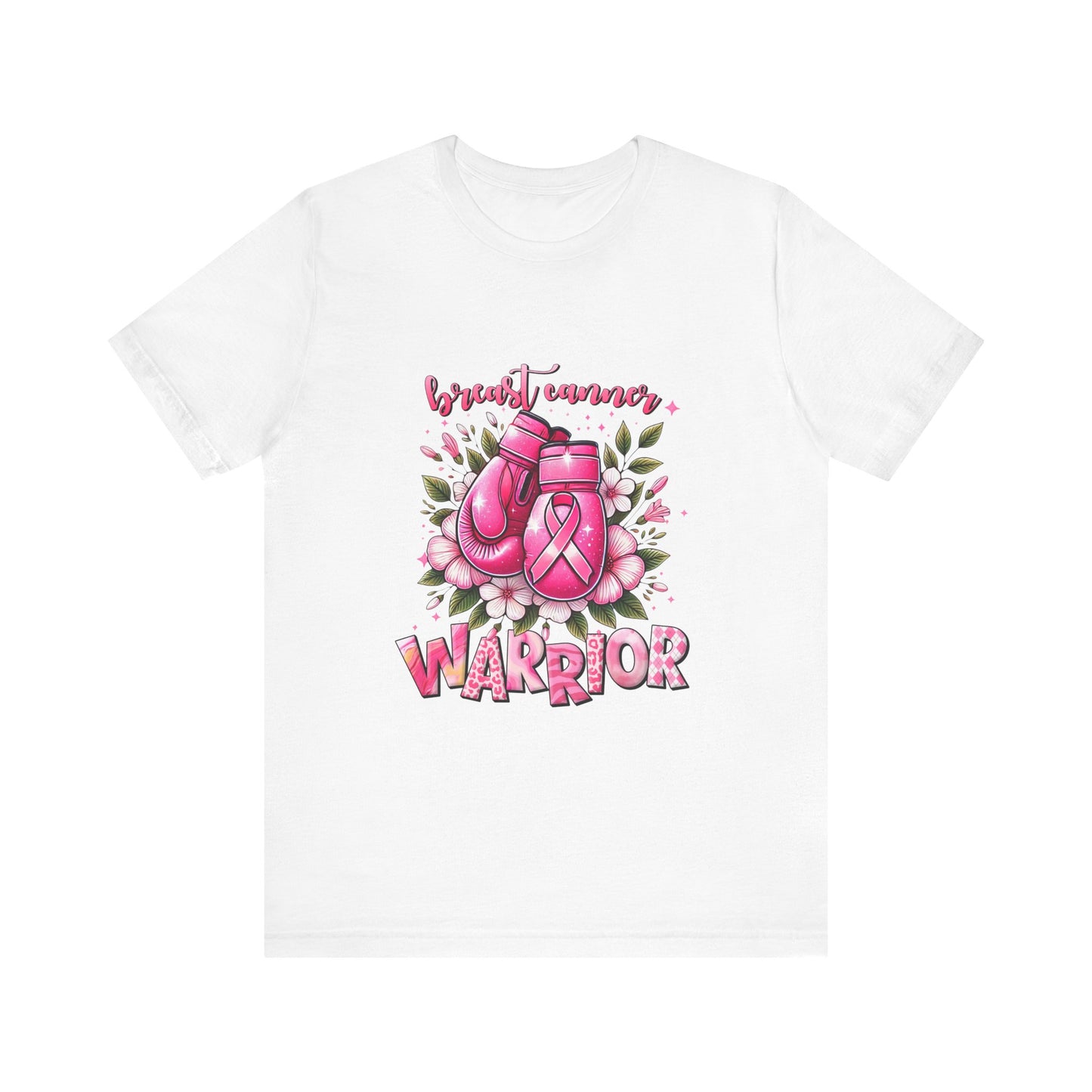 Breast Cancer Warrior Breast Cancer Awareness Unisex Jersey Short Sleeve Tee