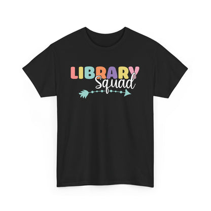 Library Squad Unisex Heavy Cotton Tee Teacher Appreciation Shirt Motivational Teacher Shirt