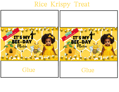 It’s My 1st Bee-Day Editable Party Favor Set | Birthday Canva Template | Honey Bee Theme