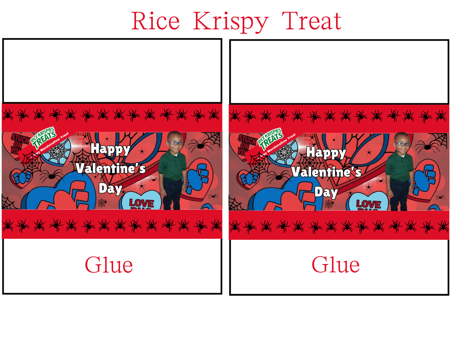 Spider Man Valentine Party Favor Templates | Editable Printable Treat Wrappers, Favor Box & Bag Bundle