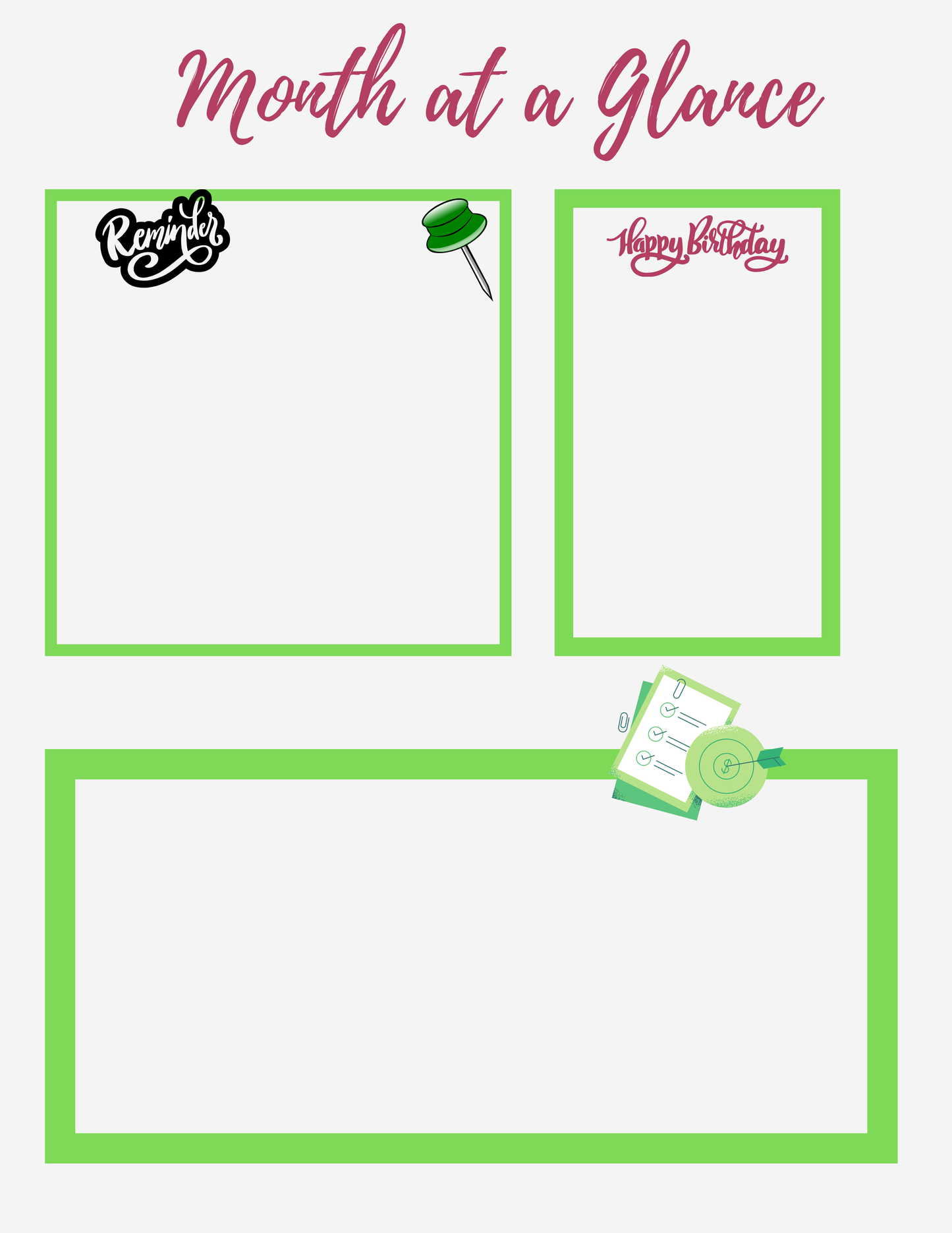 AKA Themed Yearly Planner Printable