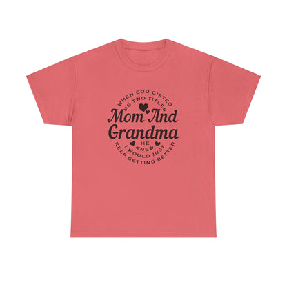 Mom and Grandma Unisex Heavy Cotton Tee