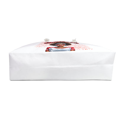 Girl with Afro Delta Sigma Theta Inspired Weekender Bag