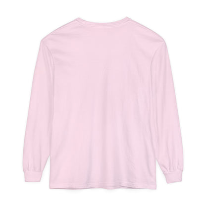 Pink Out Breast Cancer Awareness Shirt  Unisex Garment-dyed Long Sleeve T-Shirt