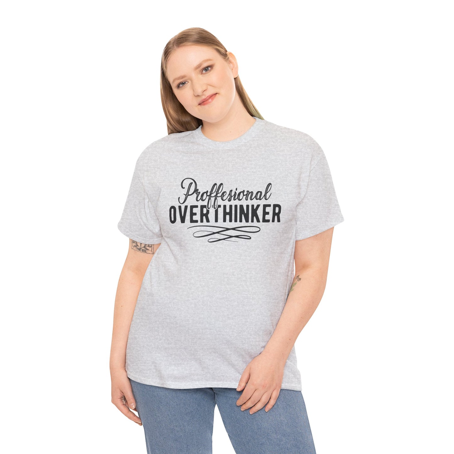 Professional Overthinker Unisex Heavy Cotton Tee