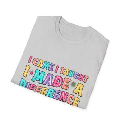 I Came I Taught I Reetired Teacher Shirt