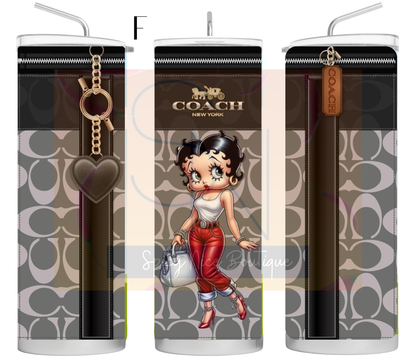 Designer -Inspired Coach Themed Tumblers