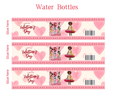 Disney-Themed Valentine’s Day Party Favor Template – Editable Printable