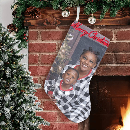 Custom Photo Christmas Stocking