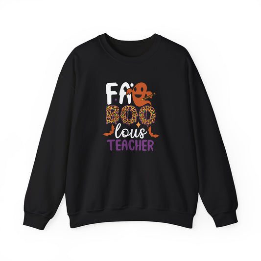 Faboolous Teacher Halloween Unisex Heavy Blend™ Crewneck Sweatshirt