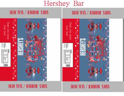 Stitch Valentine Party Favor Templates | Editable Printable Treat Wrappers, Favor Box & Bag Bundle