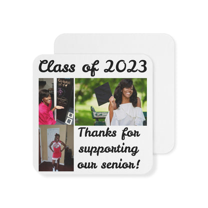 Personalized Custom Photo Coasters (50, 100 pcs) for Graduation Party Favor Party Thank You