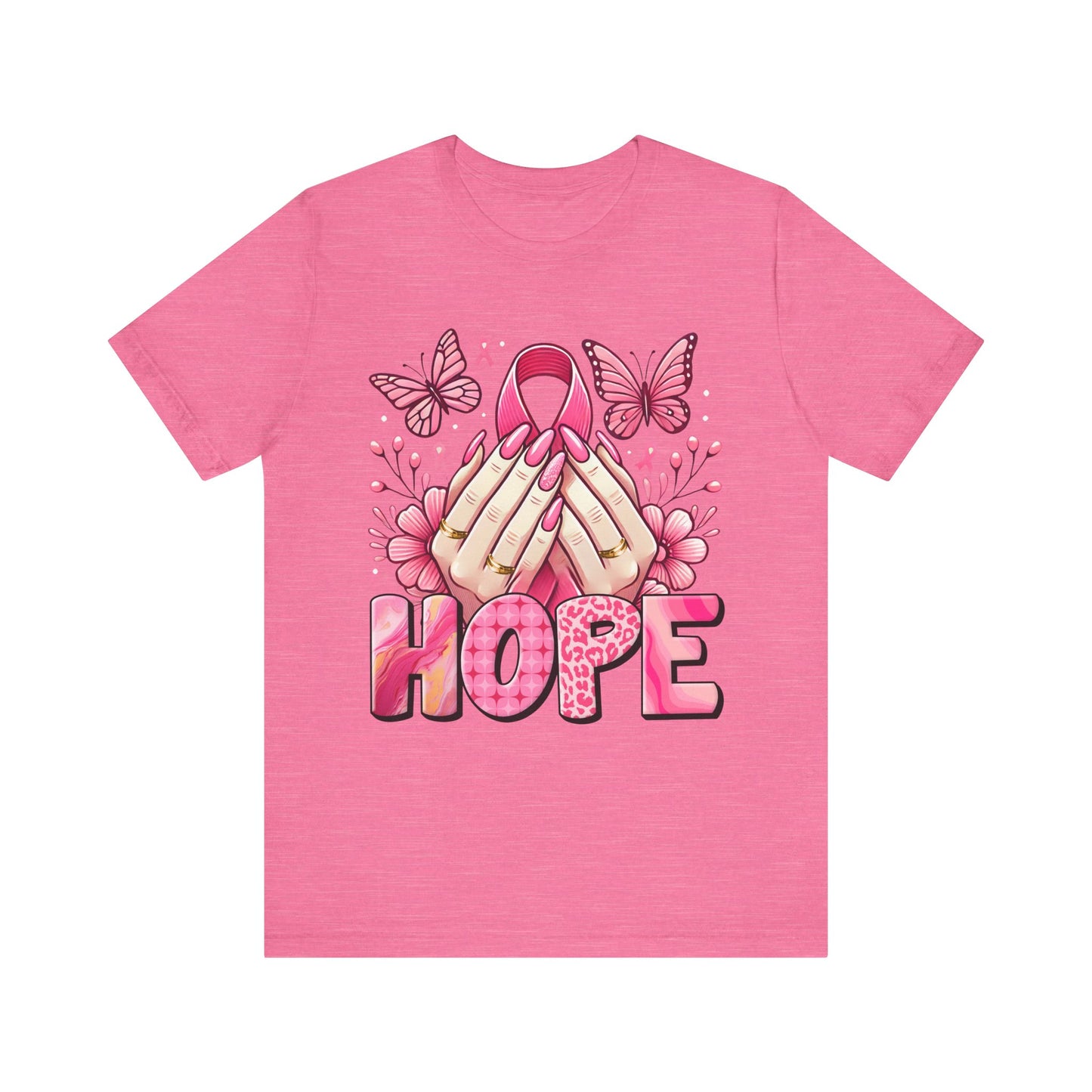 Hope Breast Cancer Awareness Unisex Jersey Short Sleeve Tee