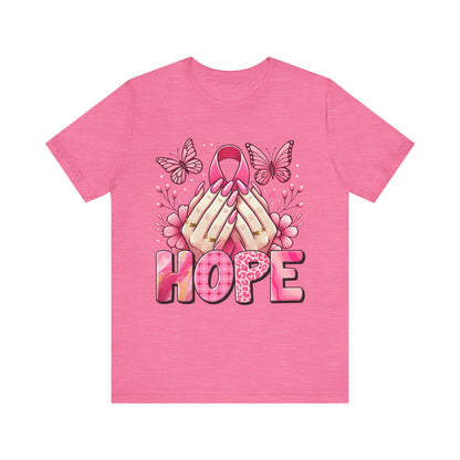 Hope Breast Cancer Awareness Unisex Jersey Short Sleeve Tee