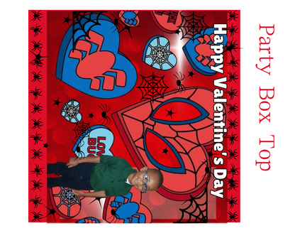 Spider Man Valentine Party Favor Templates | Editable Printable Treat Wrappers, Favor Box & Bag Bundle
