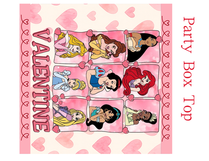 Disney-Themed Valentine’s Day Party Favor Template – Editable Printable