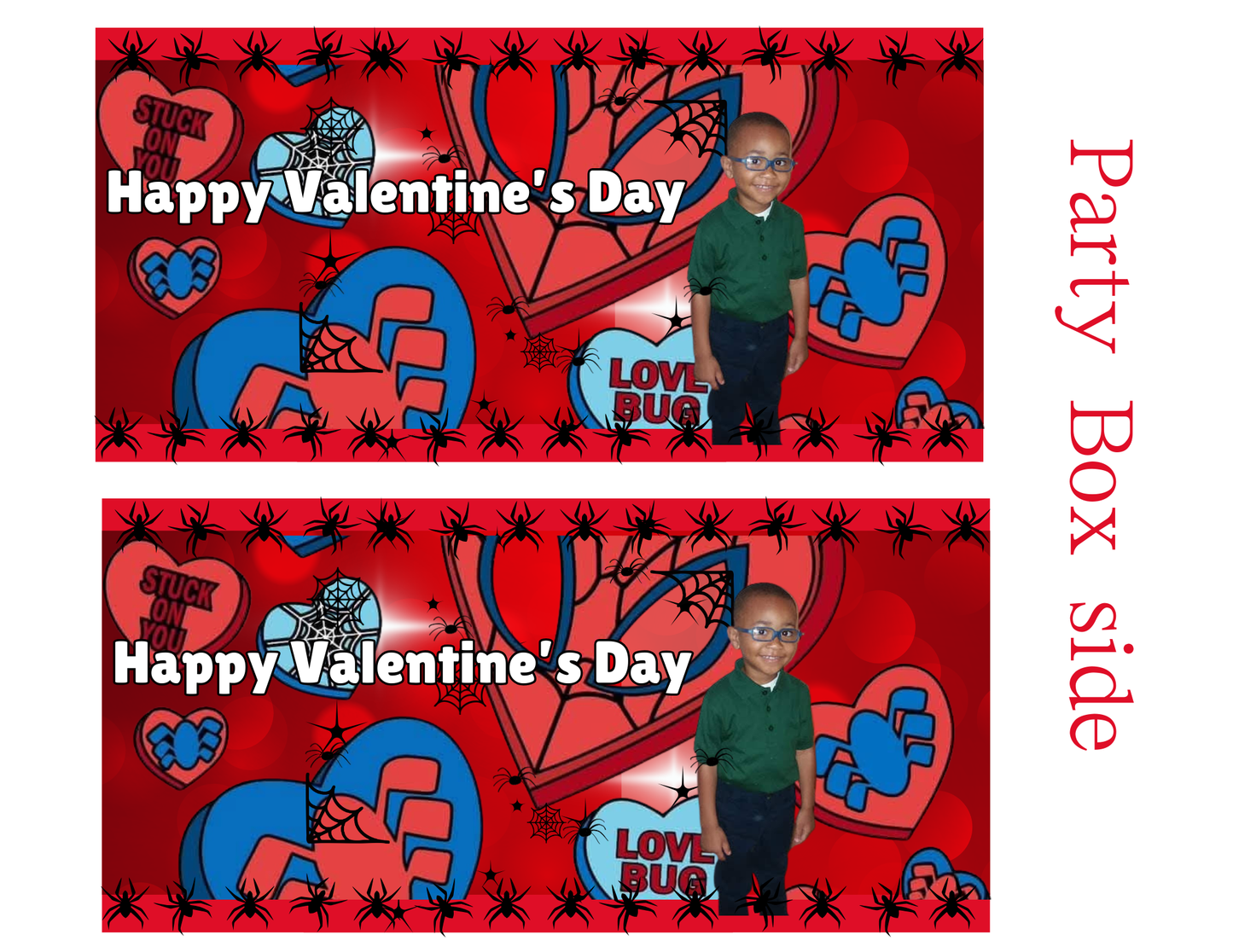 Spider Man Valentine Party Favor Templates | Editable Printable Treat Wrappers, Favor Box & Bag Bundle