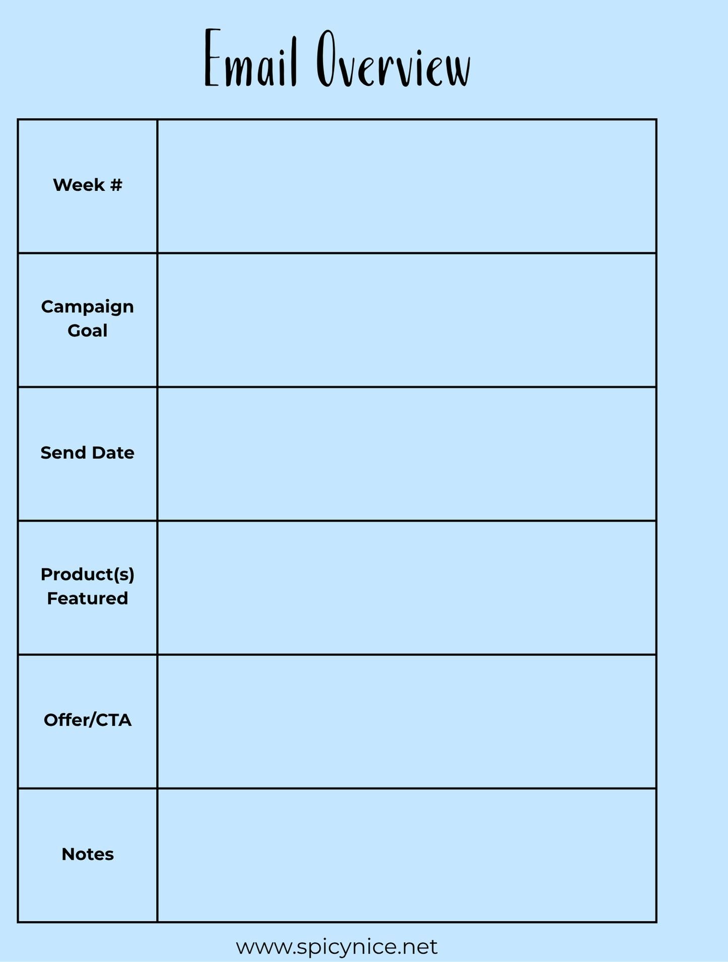 Black Friday Email Campaign Planner | Canva Template + 10 Ready-Made Emails for Small Business Owners