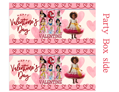 Disney-Themed Valentine’s Day Party Favor Template – Editable Printable