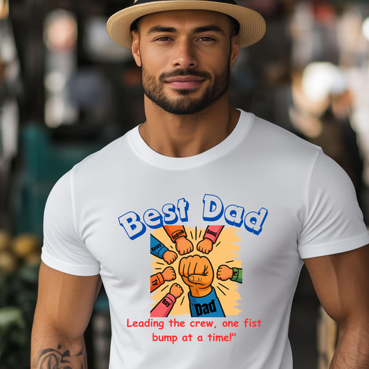 Best Dad Personalized Fist Bump T-shirt