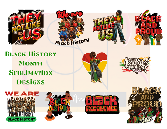 Black History 2025 PNG Design Bundle