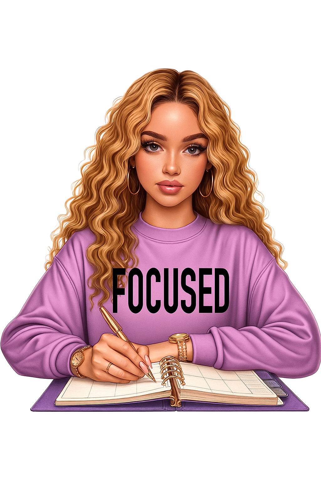 ✨ "Focused and Fierce: Digital Planner Girl Collection" ✨