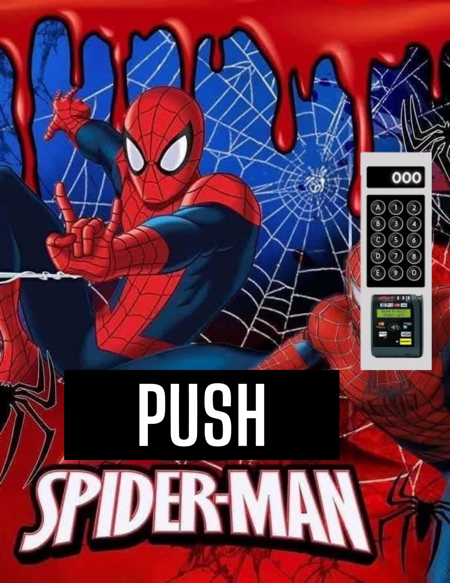 Spiderman Themed Mini Vending Machine Printable PDF Template