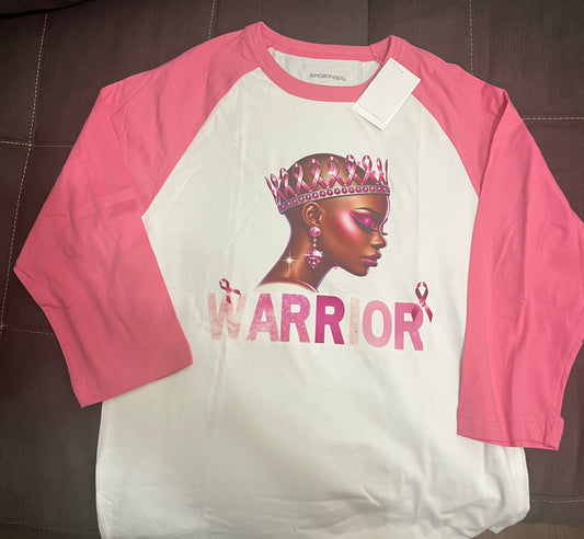 Breast Cancer Awareness Baseball Tee