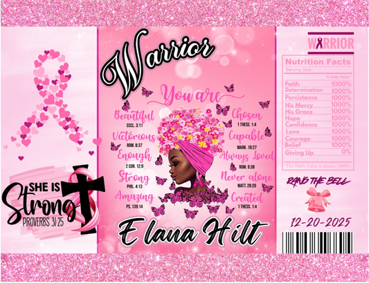 Breast Cancer Survivor Party Treats Editable Template