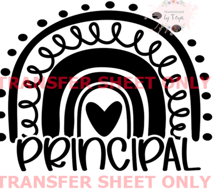 “Principal” – Screen Print Transfer