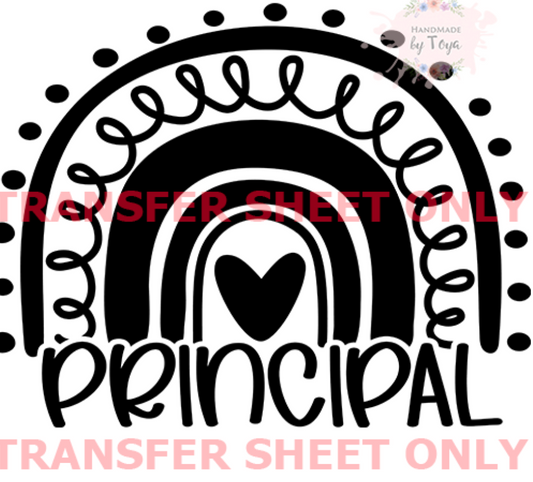 “Principal” – Screen Print Transfer