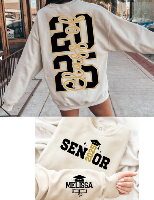 Personalized Senior 2025 Sweatshirt 🎓✨