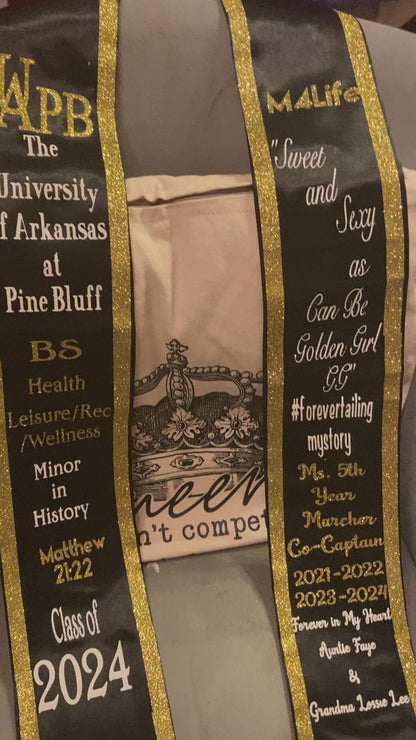 Custom HTV Graduation Stole 🎓✨