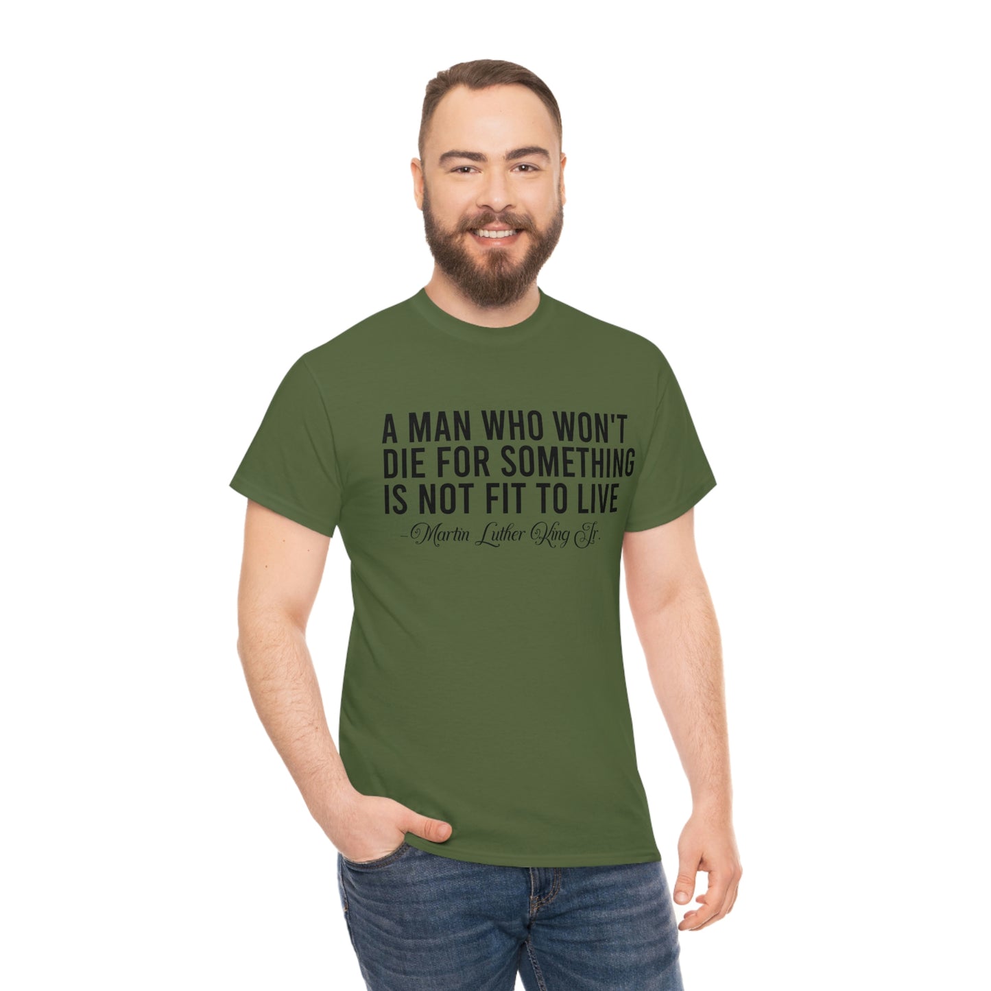 A Man Who Won't Die Unisex Heavy Cotton Tee