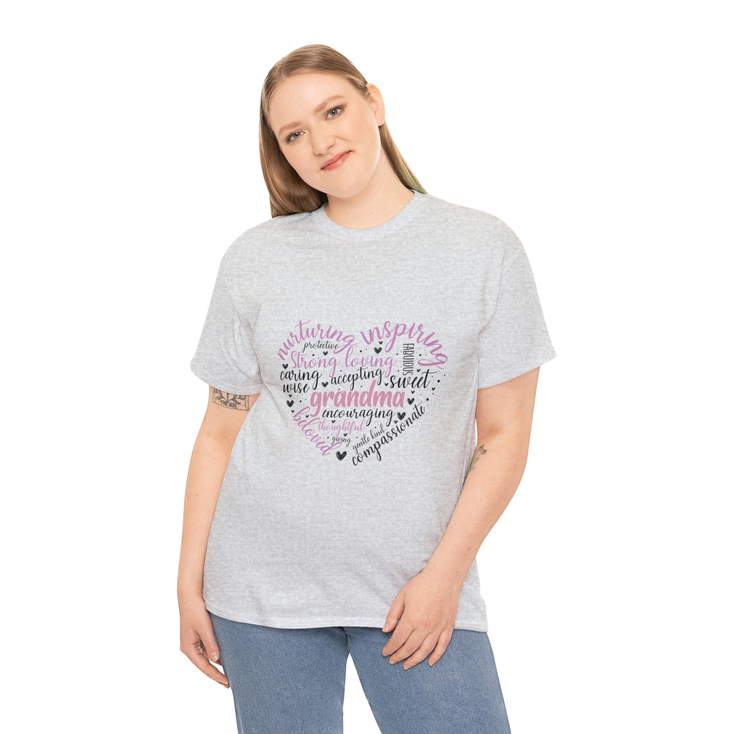 Grandma Heart  Unisex Heavy Cotton Tee