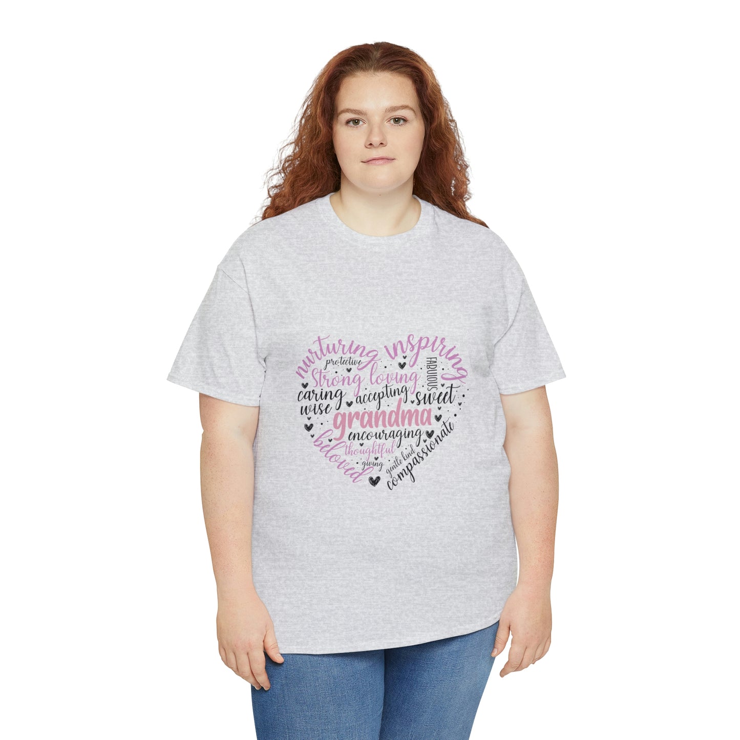 Grandma Heart  Unisex Heavy Cotton Tee