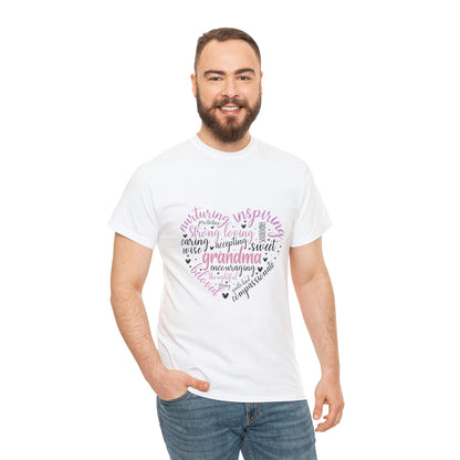 Grandma Heart  Unisex Heavy Cotton Tee