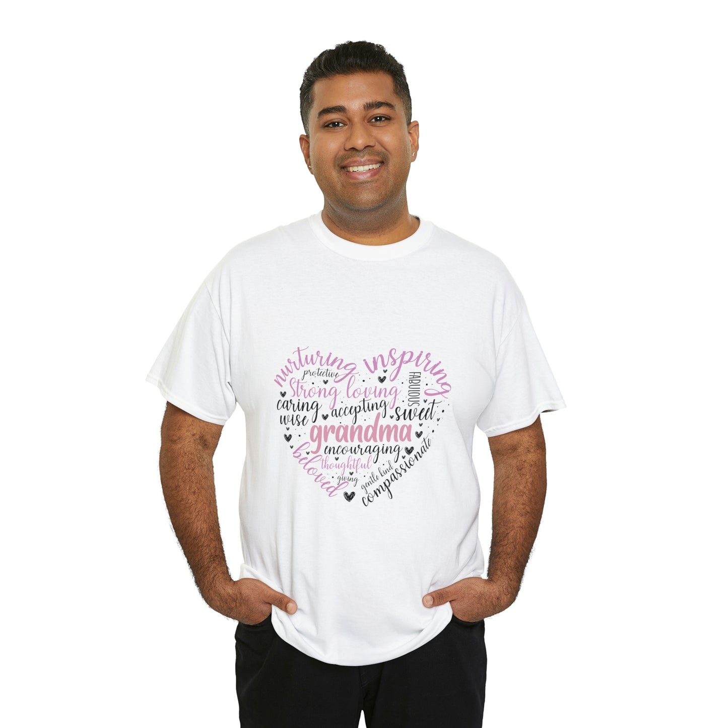 Grandma Heart  Unisex Heavy Cotton Tee