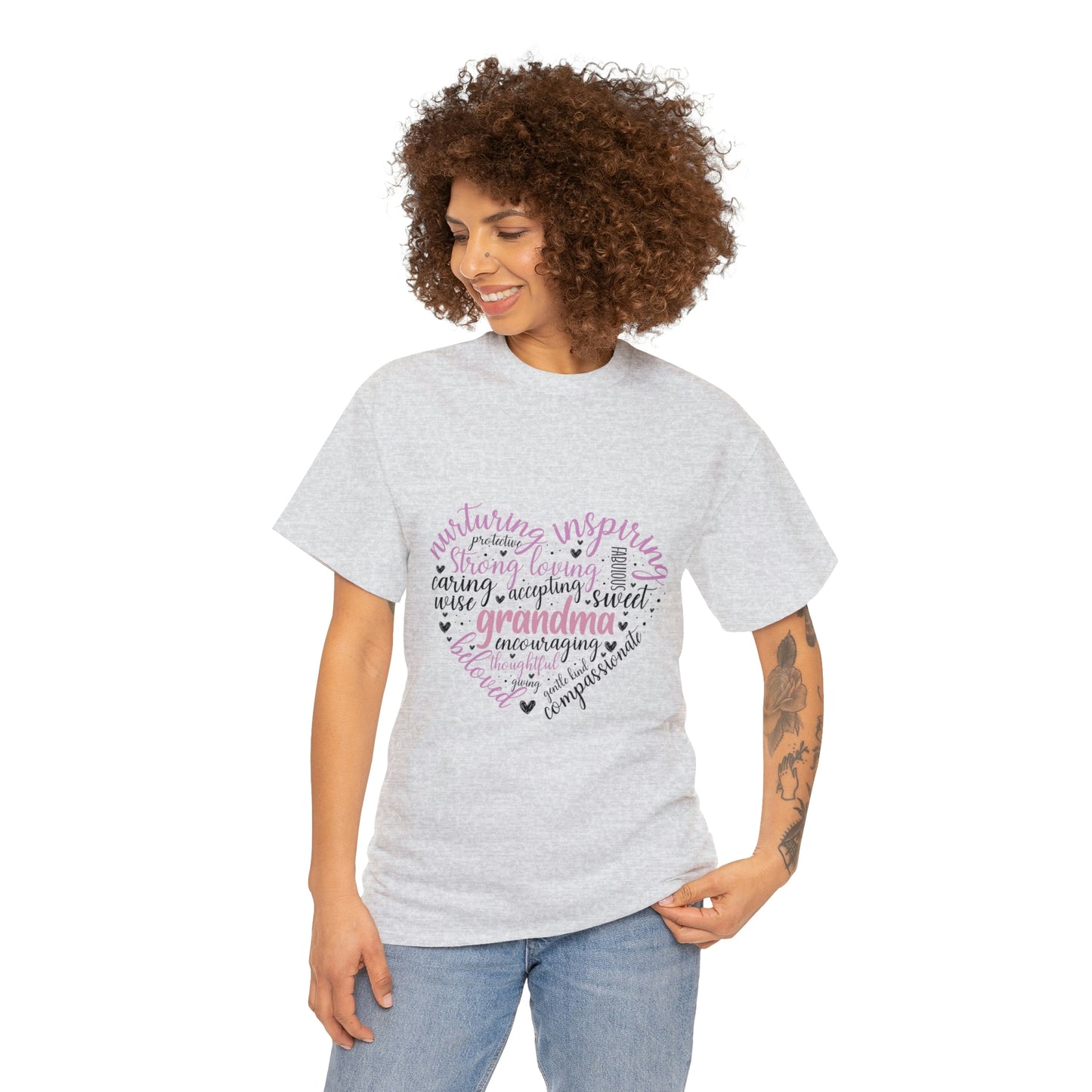 Grandma Heart  Unisex Heavy Cotton Tee