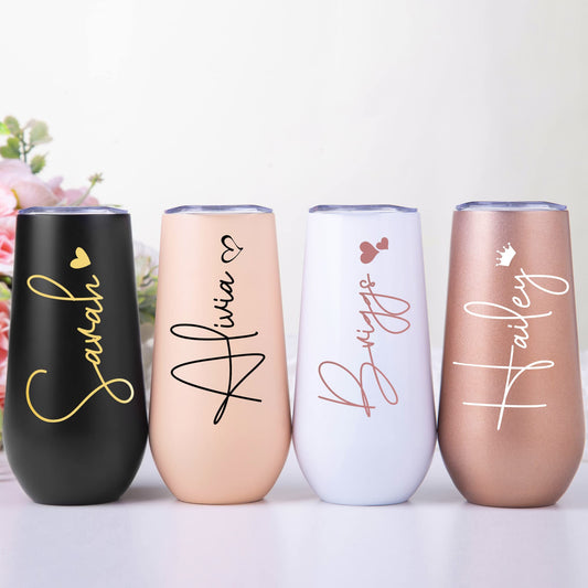 Personalized Champagne Flute