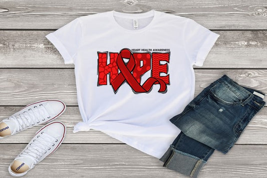 Hope Heart Health Awareness T-shirt