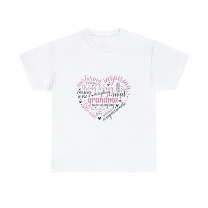 Grandma Heart  Unisex Heavy Cotton Tee