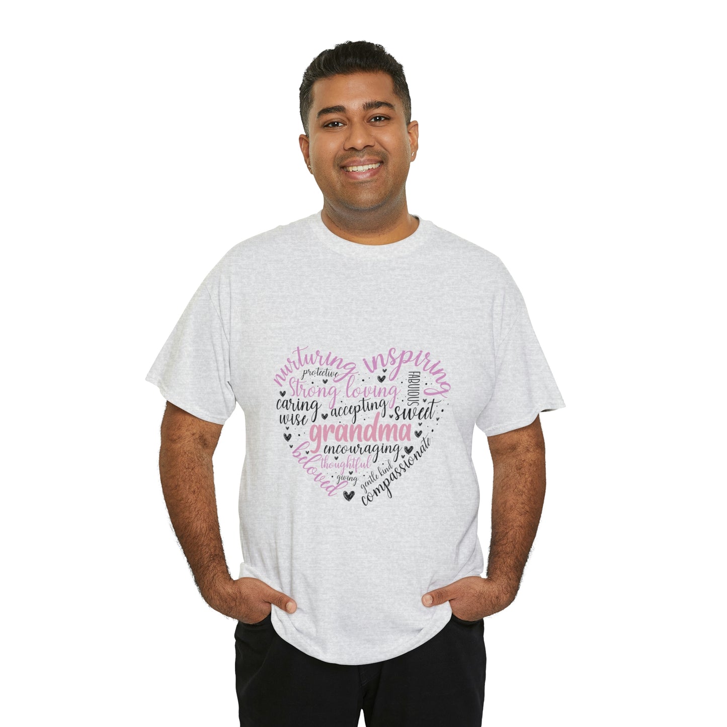 Grandma Heart  Unisex Heavy Cotton Tee