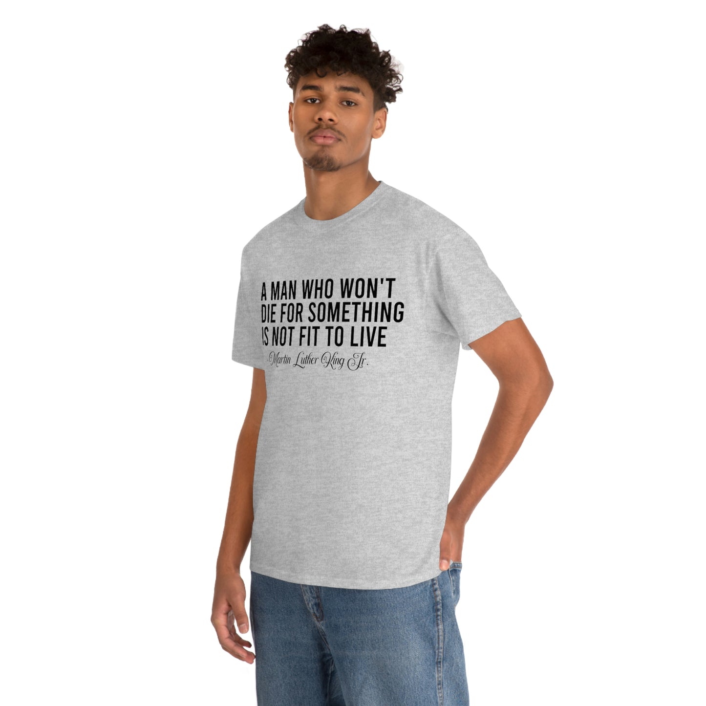 A Man Who Won't Die Unisex Heavy Cotton Tee