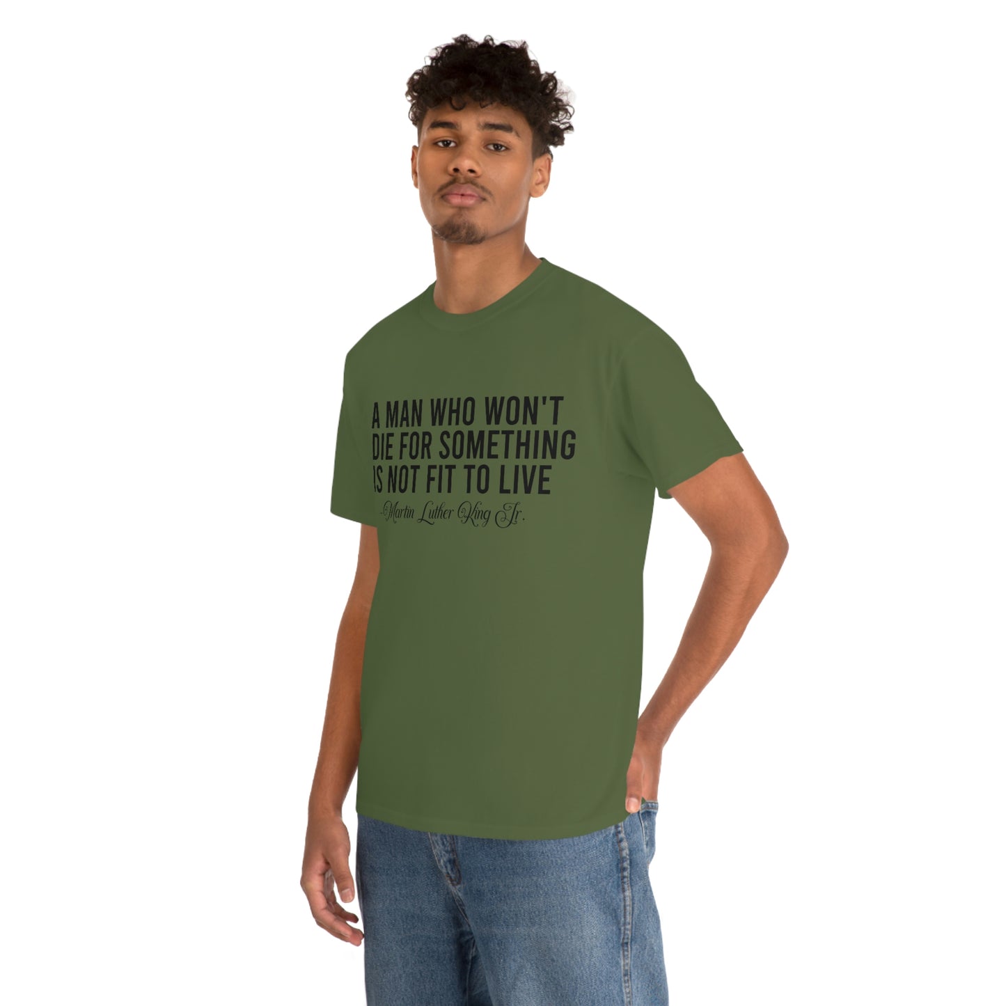 A Man Who Won't Die Unisex Heavy Cotton Tee